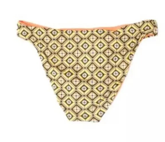 La Perla  Studio Geometric Orange Tan Reversible Bikini Swim Bottom 6