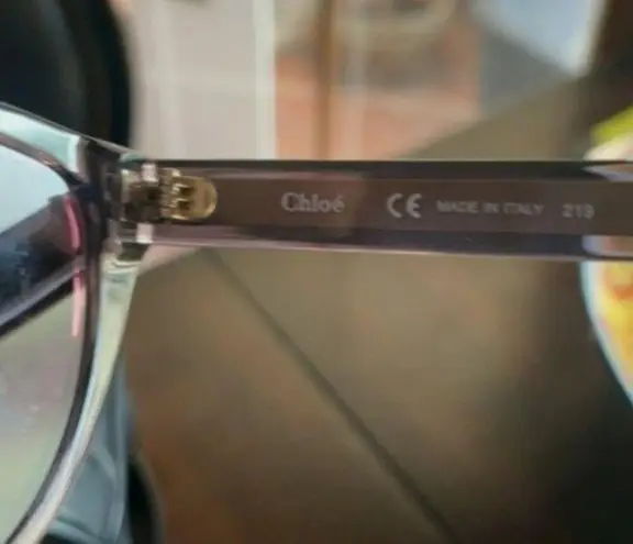 Chloé Chloe Willow 55 mm Cat Eye Sunglasses Black with purple lenses