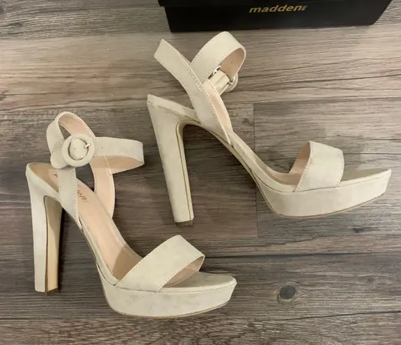 Steve Madden Madden NYC Nude Reese Platform High Heels-10