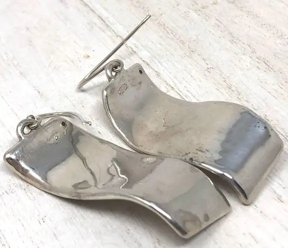 Catch the 🌊 Sterling cool, wavy earrings, 8.8g