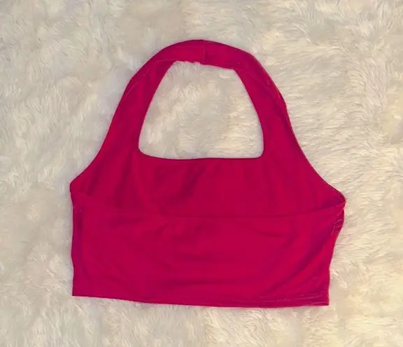 Y2K red halter top Size L