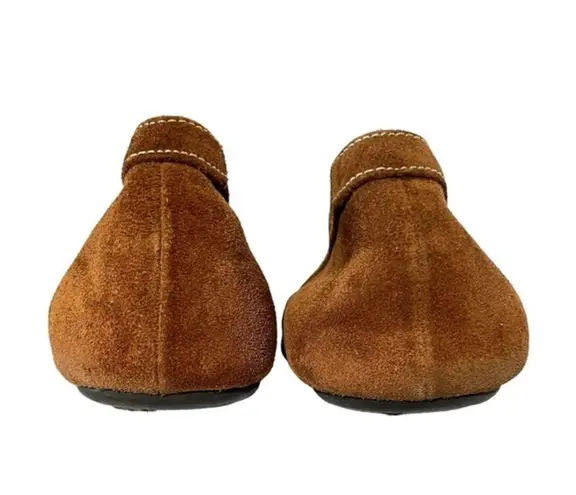 Barbara Bui BUI Brown Suede Leather Buckle Accent Ballet Flats