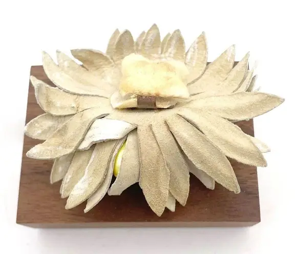 Vintage Shoe Clips Buckles Pastel Faux Pearl Frosted Floral Daisy 1940s 1950s Pink