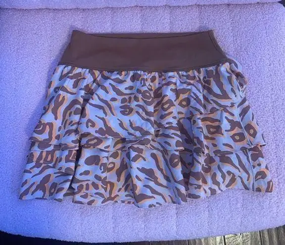 Aerie  Athletic Cheetah Print Skirt