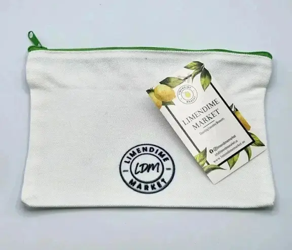 Handmade Halal Canvas Zipper Pencil Bag Makeup Bag Pouch Bag NWT