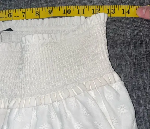 Rails Addison Skirt White Embroidered Daisies 100% Cotton Pullover Small