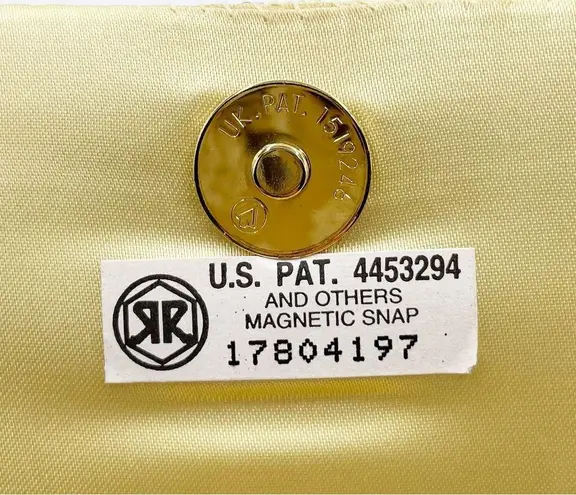 Vintage 80s 90s Gold Yellow Beaded Clutch Shoulder Bag Evening Glam Formal