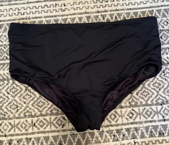 Lands' End Women's Classic Black Swim Bottoms Size 2X