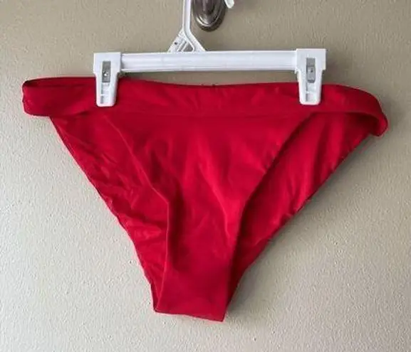 ANDIE  the Banded Cheeky Bottom in Cherry Red Size Large