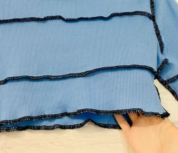 Boutique NEW Contrast Stitch Top