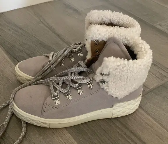 Marc Fisher  Sherpa lace up boots