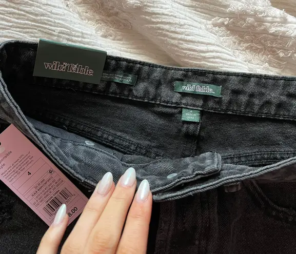 Wild Fable Black Jean Shorts