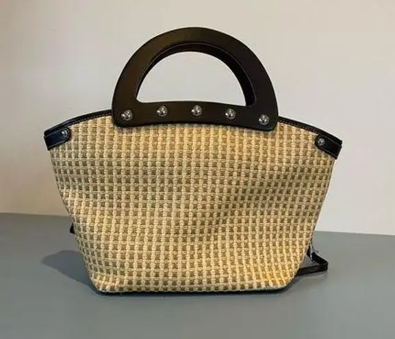 Maxx New York straw purse with handles