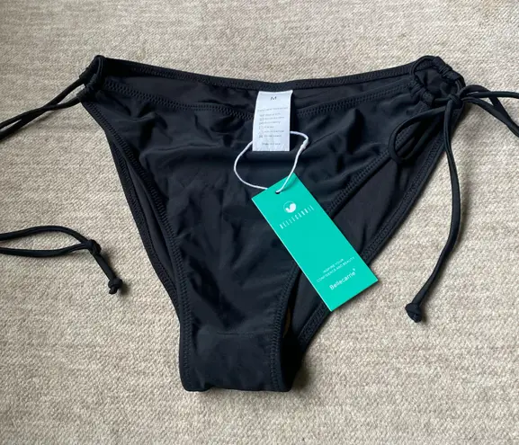 Bellecarrie Women's Tie Side Bikini Bottoms Mid Rise String Bathing Suits Bottom