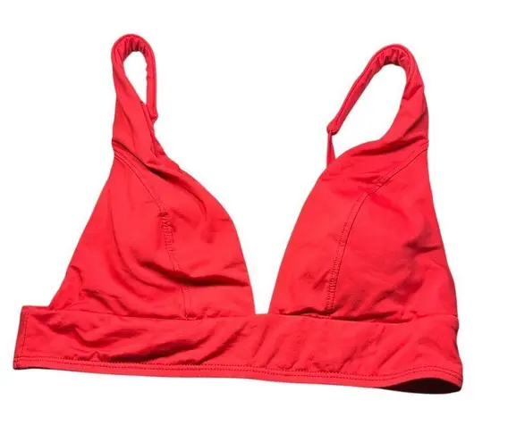 ANDIE NWT Belize Bikini Top Cherry Red Triangle Women's Size S Summer Vacation
