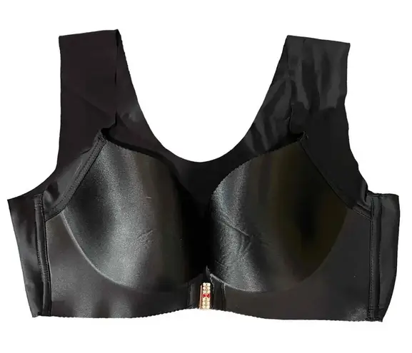 None Wireless Wide Strap/front clasp Full Cup Sports Bra Size 40/90 Shockproof Shape