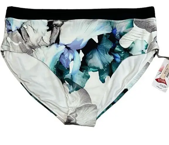 Calia By Carrie Underwood Bikini Bottom XL Ocean Iris White