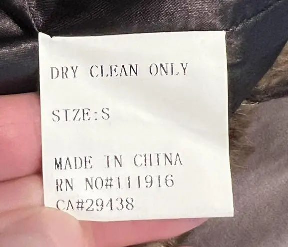 Yumi Kim Revolve Cuddle Me Chic Faux Fur Vest Caramel Brown Women Size Small New