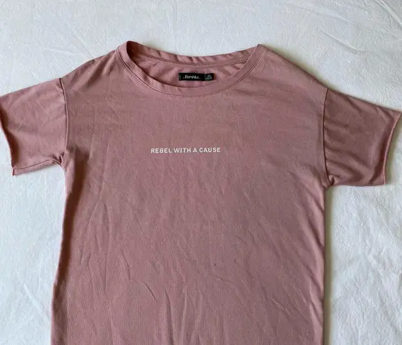 Berksha Bershka Long Pink Top