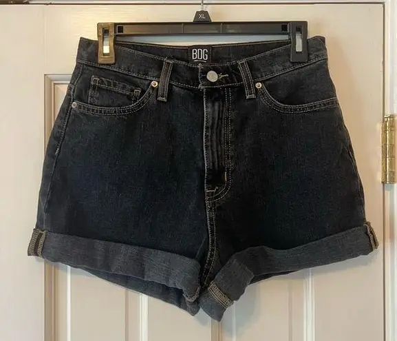 BDG  Urban Outfitters Mom High Rise Black Jean Shorts