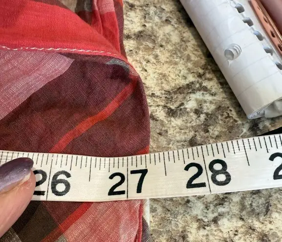 Talbots Talbott size 10, red and white/gray pleated skirt - Image 7