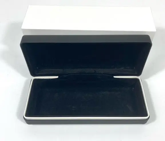 Givenchy  Paris Authentic Sunglasses Eyeglasses Black Case Clamshell Large NEW