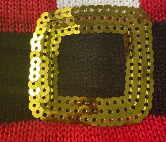 1775 Women’s Santa Baby Mrs Claus Ugly Sweater Knit Dress Size Medium Vintage