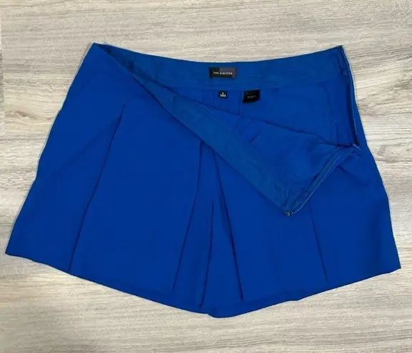 The Limited  Dressy Side Zip Stretch Skort Shorts Bright Royal Blue Size 6