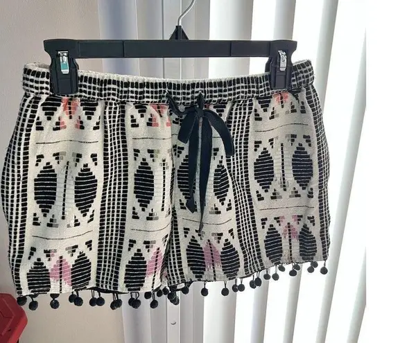 Saylor Abstract Nylah Cotton Shorts Size Womens Medium Multi Color