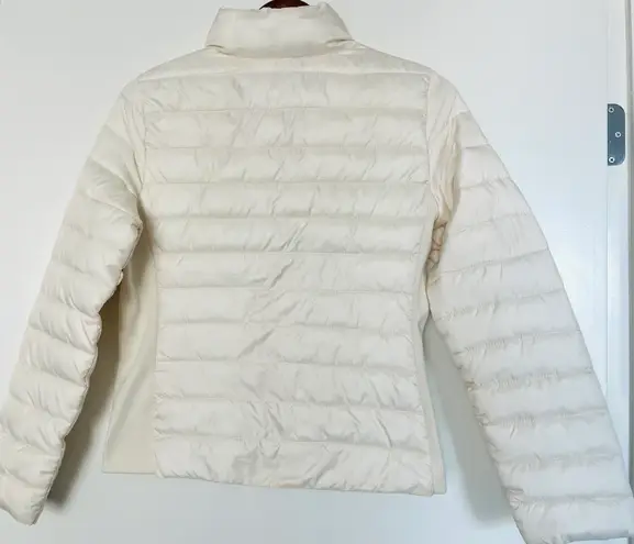 Women's Cream Puffer Jacket Tan Size M