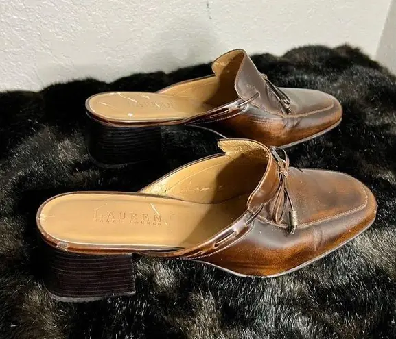 Ralph Lauren Lauren  Rosemary Shoes Women’s Size 8.5 E Brown Slip On