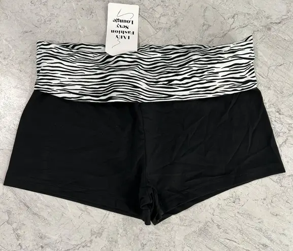 Zebra print waistband mini shorts! Cute perfect casual outfit work out Leggings Multiple Size M