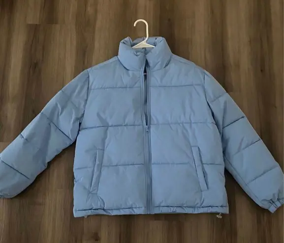 Forever 21 blue puffer jacket