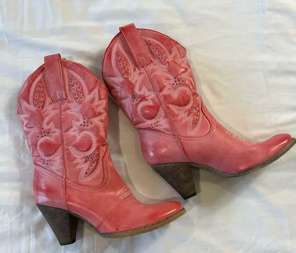 sbicca Of California Women's NWT Cowgirl Boots 10 Heeled Pink