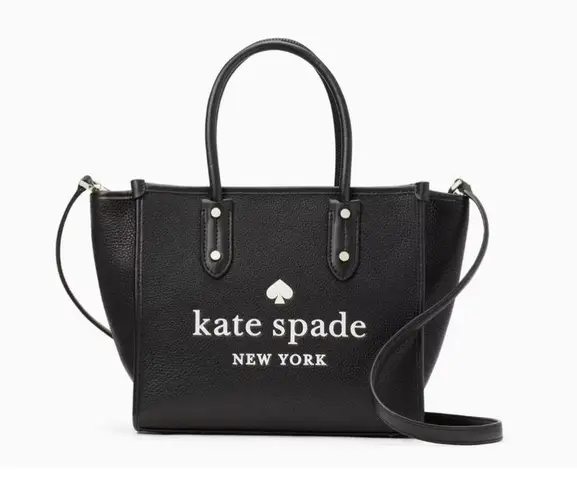 Kate Spade  New York Black Leather Ella Tote Classic Work Bag