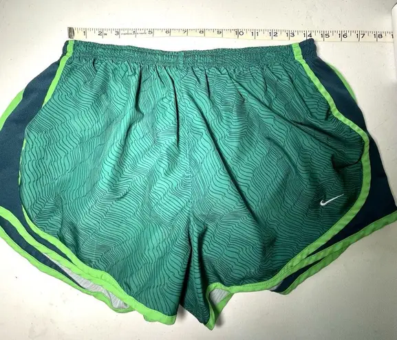 Nike  Womens Dri-Fit Tempo Running Shorts Green 799766 Size Extra Large XL Gym