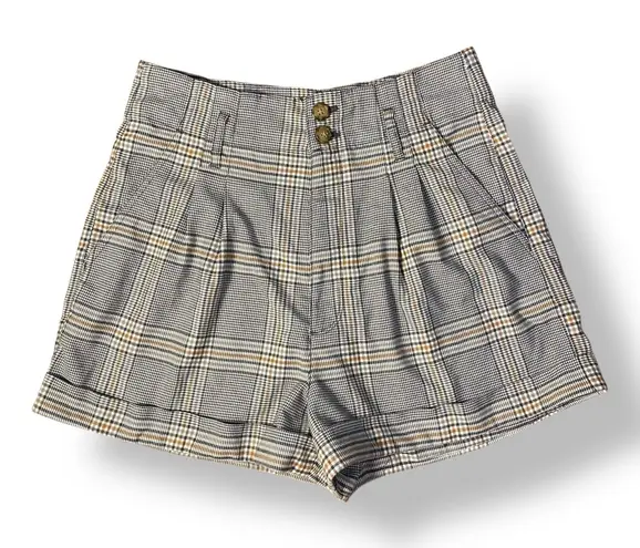 Abercrombie & Fitch  Plaid High-Waisted Shorts Womens Size M‎ Preppy thumbnail 1