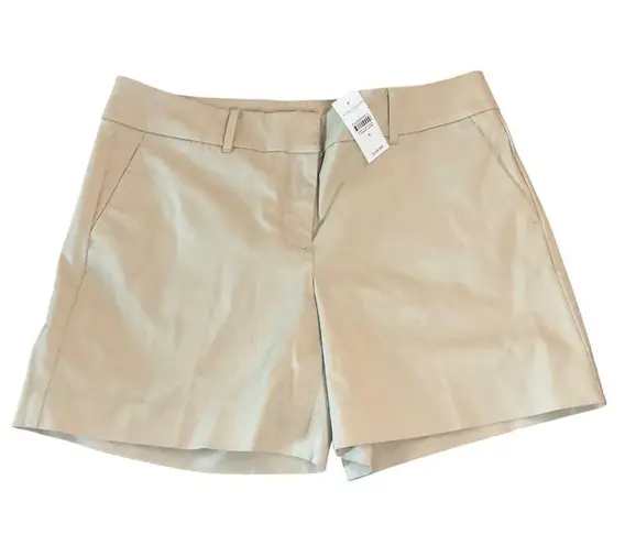 Anne Taylor Factory khaki The 6 Inch Short Mid Rise Women Size 8 Brown Casual