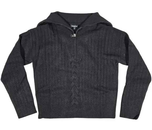 Area Stars Nova Zip Sweater Black S NWT