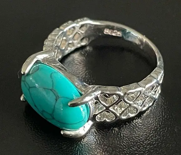 Sterling Silver Turquoise stone S925 ring size 7