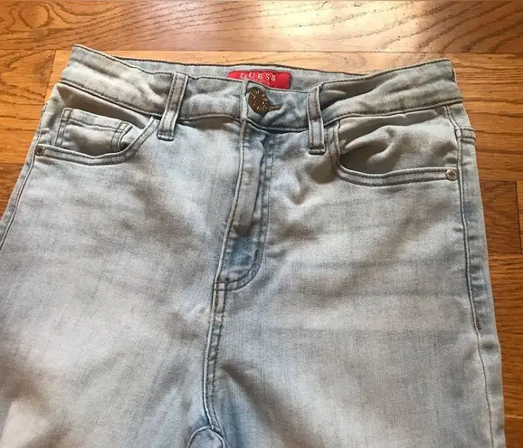 Guess  high waist distressed skinny jeans size 27