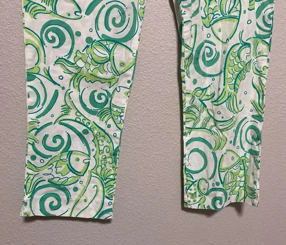 Lilly Pulitzer  Vintage Cropped Pants with Fish Pattern