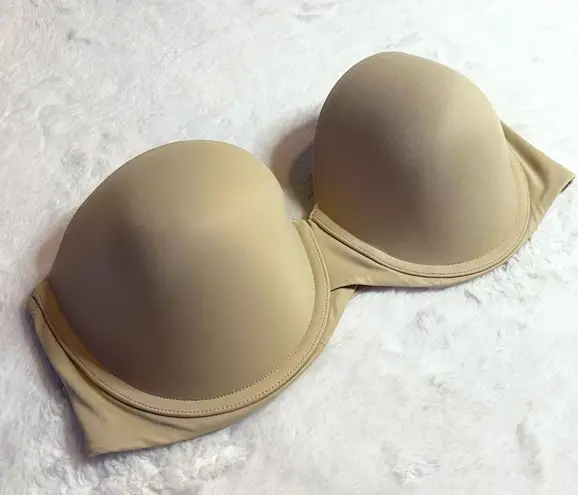 Maidenform Ultimate Stay Put Strapless Underwire Bra Nude Size 38D