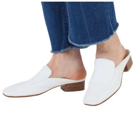 Via Spiga Bibiane Cream Mules Slip