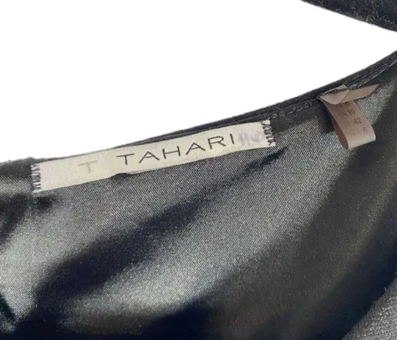 Elie Tahari Black and Pink Floral Sheath Dress Size 6 EUC