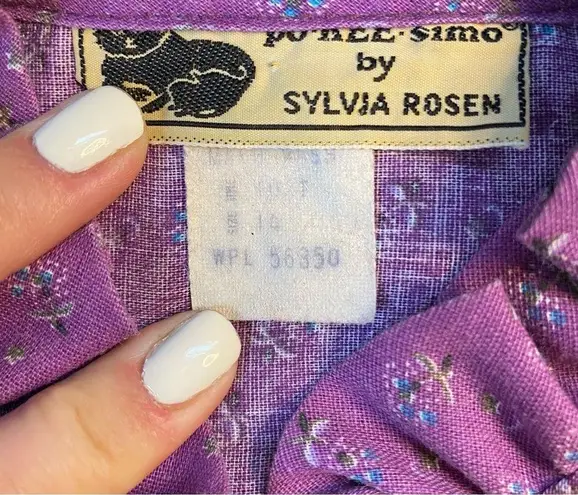 Vintage RARE 1970s 3 Piece Floral Skirt Set