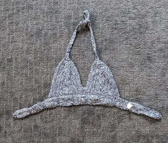 Sam Lorenzo Sn Lorenzo Knitted Crochet Bikini Top