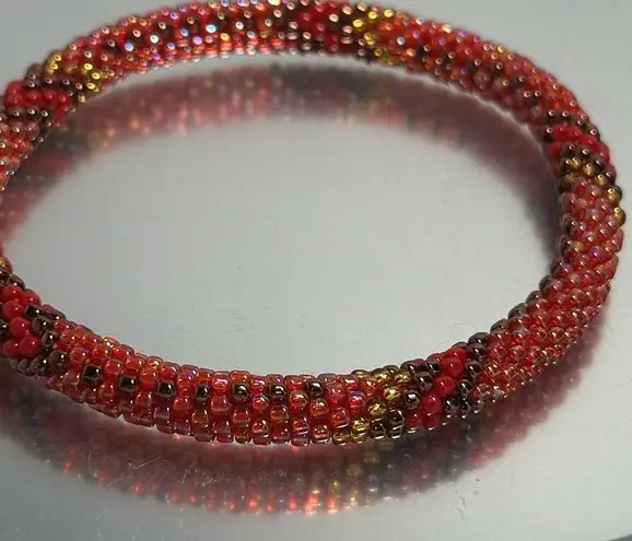 Sashka Red / Pink Bracelet 8"