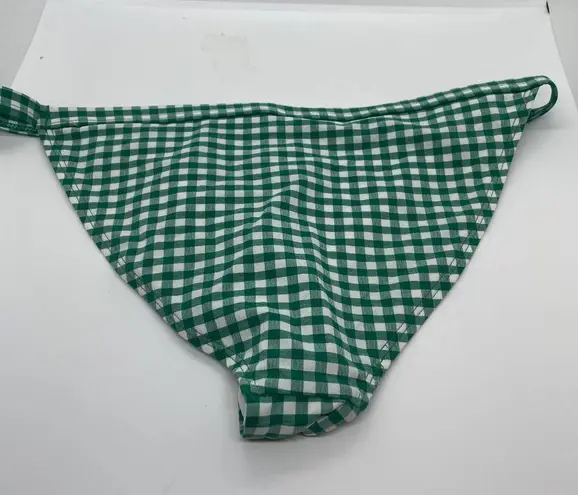 Topshop  Green Gingham Bikini Bottoms sz 8