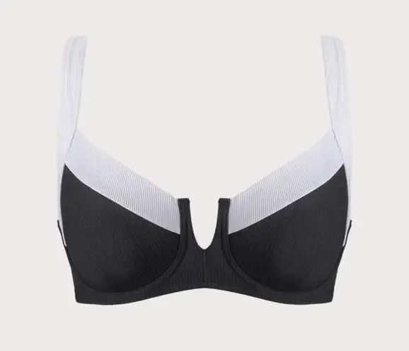 Berlook Black Contrast Trim Plus Size Bikini Set